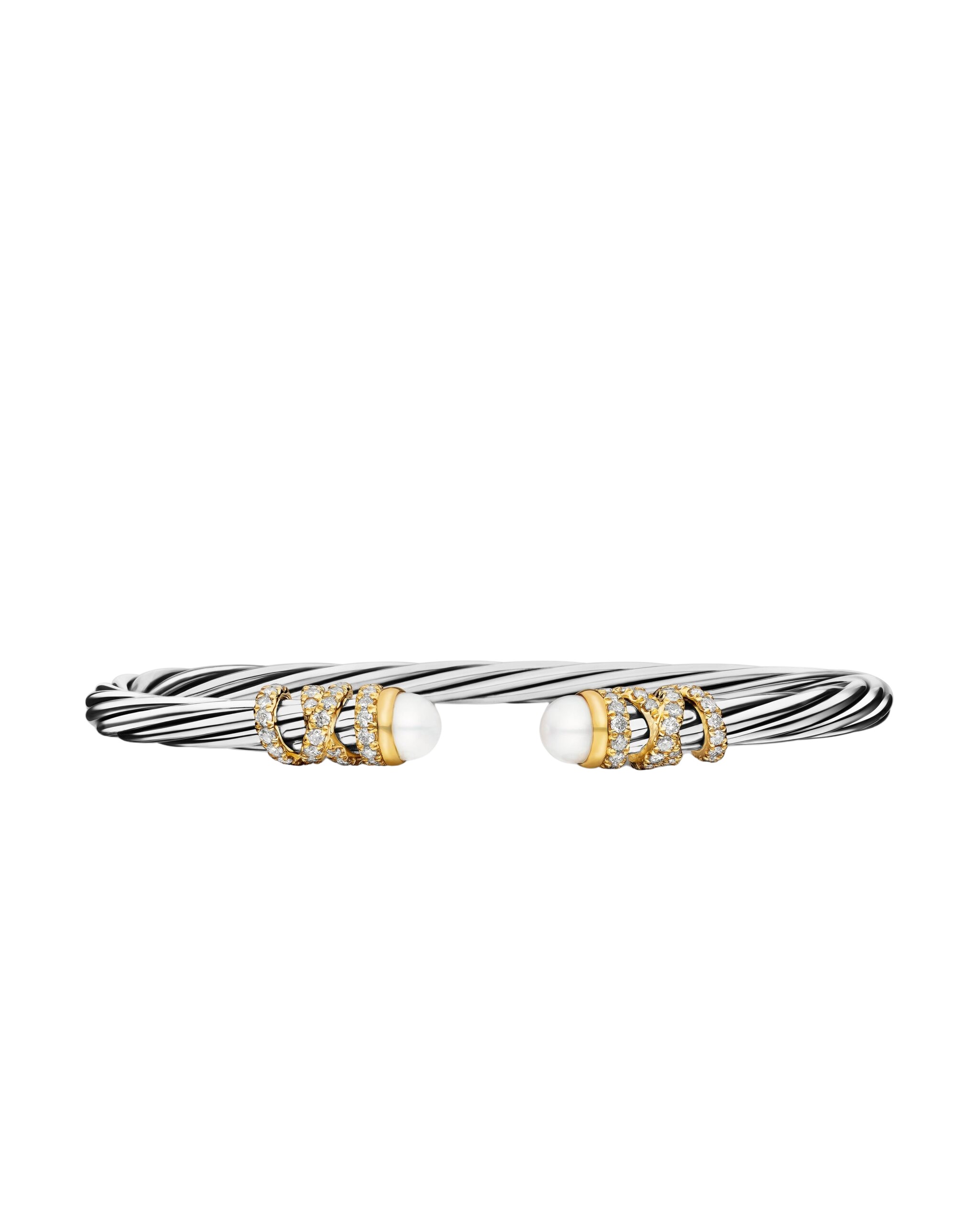 David Yurman Helena Bracelet in Sterling Silver with 18K Yellow Gold