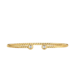 David Yurman Micro Cablespira® Flex Round Bracelet in 18K Yellow Gold with Diamonds