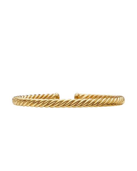 David Yurman Modern Oval Cablespira® Bracelet in 18K Yellow Gold