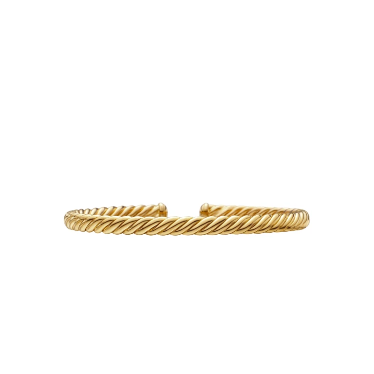 David Yurman Modern Oval Cablespira® Bracelet in 18K Yellow Gold