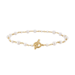 David Yurman Pearl Classics Toggle Chain Bracelet in 18K Yellow Gold