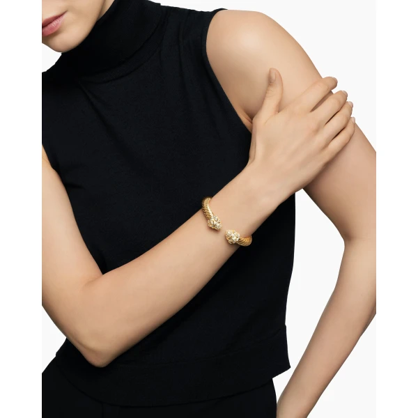 9mm in Gold – front view of authentic Cable Bracelets at Luxury Shoes |David Yurman Renaissance® Cablespira® Bracelet in 18K Yellow Gold with Diamonds
