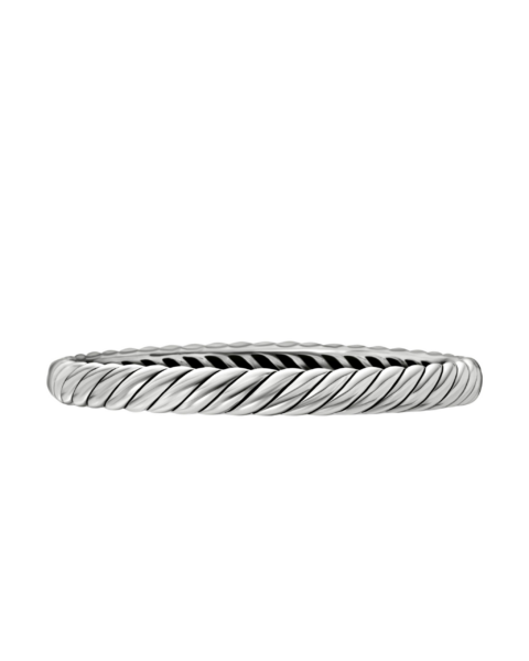 David Yurman Sculpted Cable Bangle Bracelet in Sterling Silver