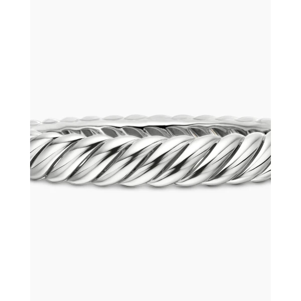 signature twisted-helix detail|David Yurman Sculpted Cable Bracelet in Sterling Silver