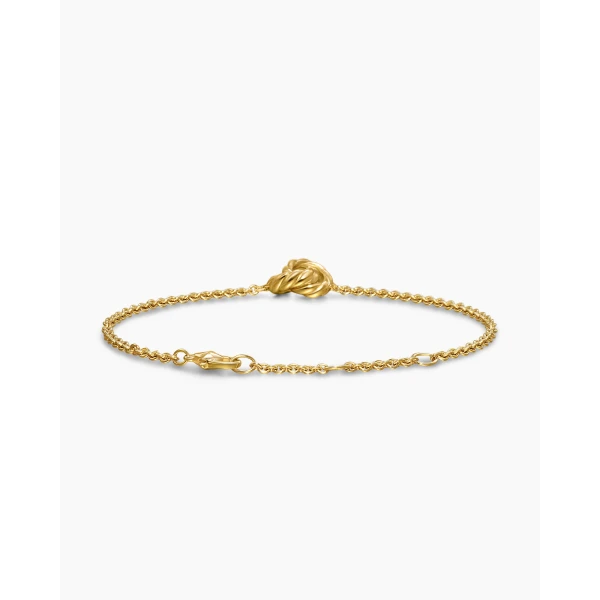 on-model styling shot|David Yurman Sculpted Cable Chain Bracelet in 18K Yellow Gold