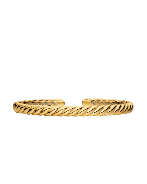 David Yurman Sculpted Cable Flex Bracelet in 18K Yellow Gold