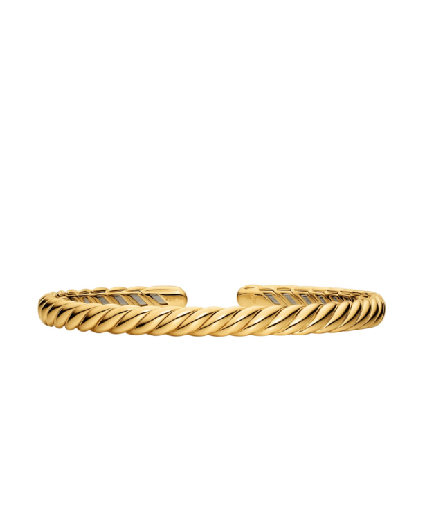 David Yurman Sculpted Cable Flex Bracelet in 18K Yellow Gold