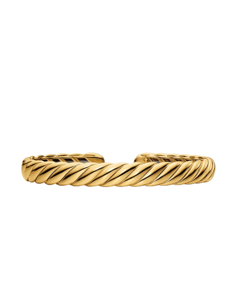 David Yurman Sculpted Cable Flex Bracelet in 18K Yellow Gold