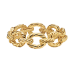 David Yurman Sculpted Cable Oval Link Bracelet in 18K Yellow Gold