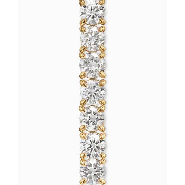 signature twisted-helix detail|David Yurman Tennis Bracelet in 18K Yellow Gold with Diamonds
