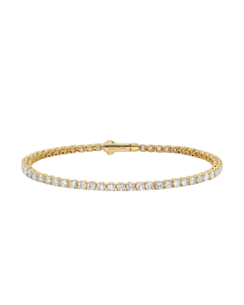 David Yurman Tennis Bracelet in 18K Yellow Gold with Diamonds