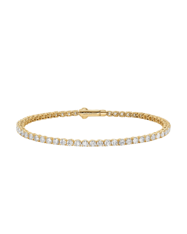 David Yurman Tennis Bracelet in 18K Yellow Gold with Diamonds