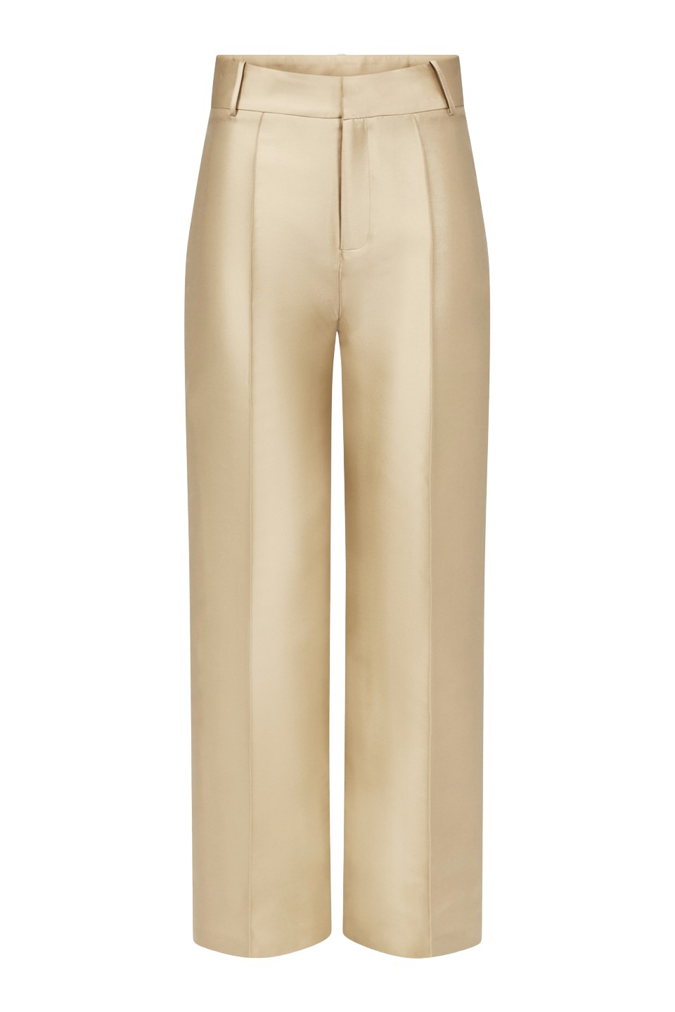Destree-Beige-Satin-Straight-Pants31951_nobg Destree Beige Satin Straight Pants - Destree - Graphic Parisian Fashion - Shop at Luxury Shoes