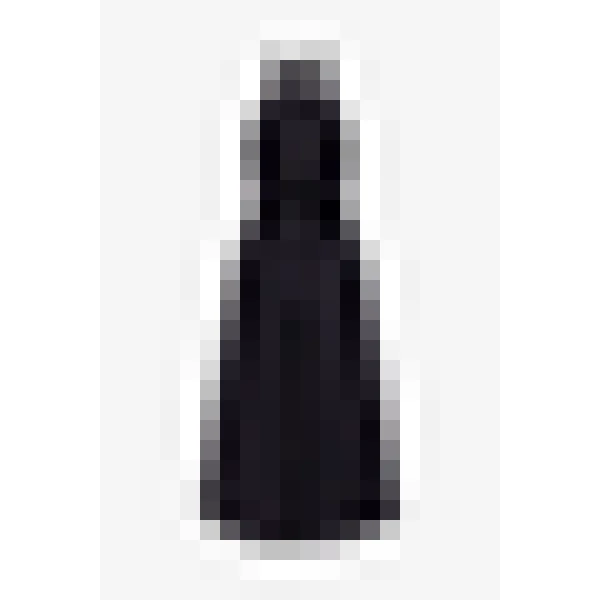 Destree Black Cotton Midi Dress With Embroidered Floral Halter Bodice - Destree - Graphic Parisian Fashion - Shop at Luxury Shoes 