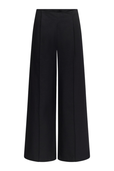 Destree Black Cotton Tailored Pants - Destree - Graphic Parisian Fashion - Shop at Luxury Shoes 