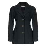 Destree Black Fitted Jacket With Button Details - Destree - Graphic Parisian Fashion - Shop at Luxury Shoes 