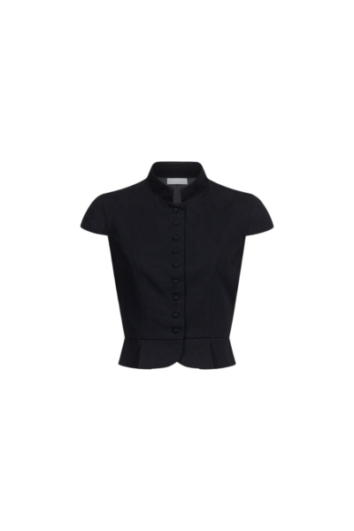 Destree Black Textured Sleeveless Summer Top - Destree - Graphic Parisian Fashion - Shop at Luxury Shoes 