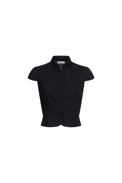 Destree Black Textured Sleeveless Summer Top - Destree - Graphic Parisian Fashion - Shop at Luxury Shoes 