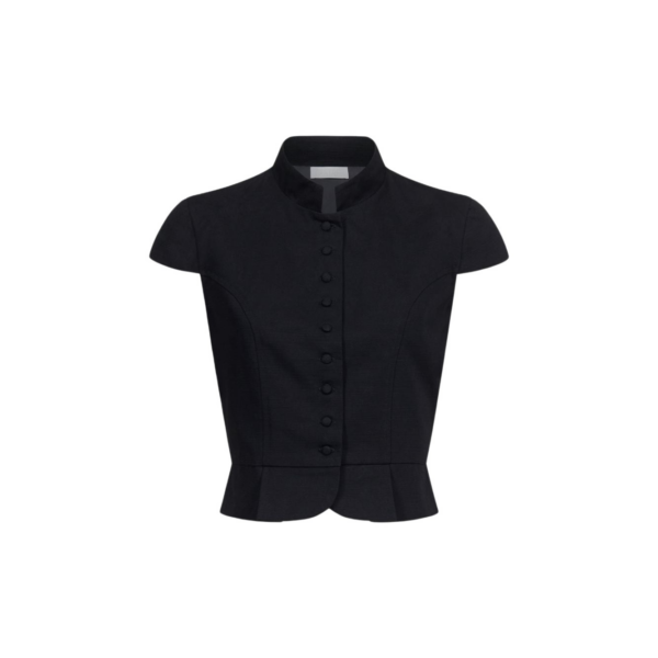 Destree Black Textured Sleeveless Summer Top