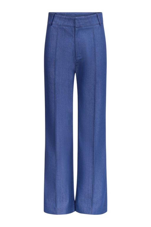 Destree Blue Denim Straight Pants - Destree - Graphic Parisian Fashion - Shop at Luxury Shoes 