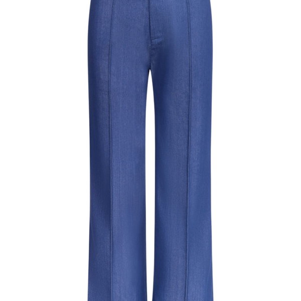 Destree Blue Denim Straight Pants - Destree - Graphic Parisian Fashion - Shop at Luxury Shoes 