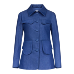 Destree Blue Denim Utility Button-Front Jacket - Destree - Graphic Parisian Fashion - Shop at Luxury Shoes 