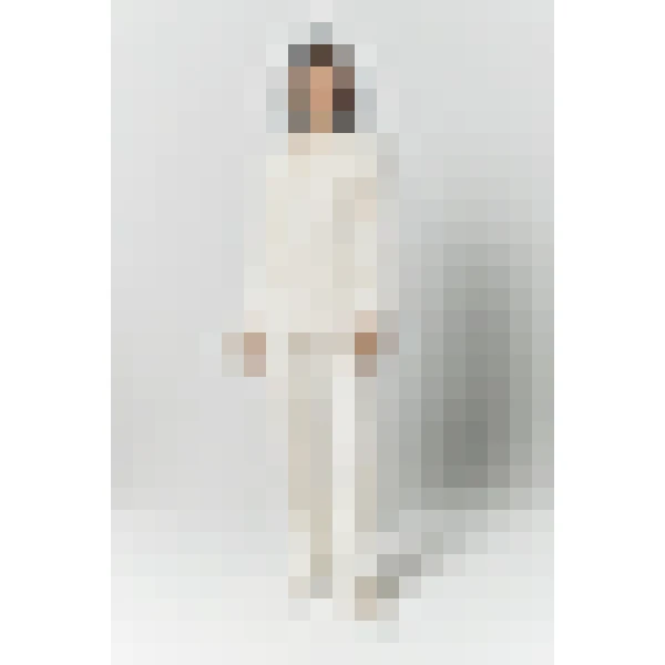 Destree Denim Ecru Straight Pants - Destree - Graphic Parisian Fashion - Shop at Luxury Shoes 