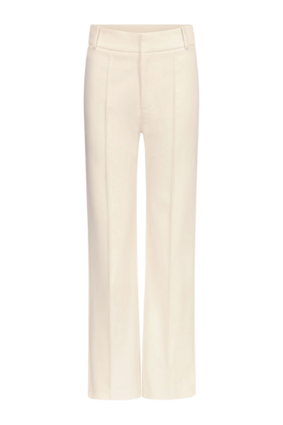 Destree Denim Ecru Straight Pants - Destree - Graphic Parisian Fashion - Shop at Luxury Shoes 