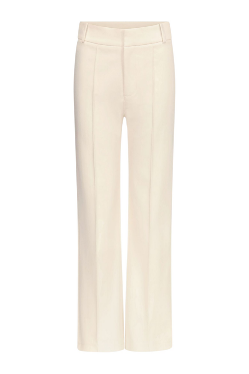 Destree Denim Ecru Straight Pants - Destree - Graphic Parisian Fashion - Shop at Luxury Shoes 