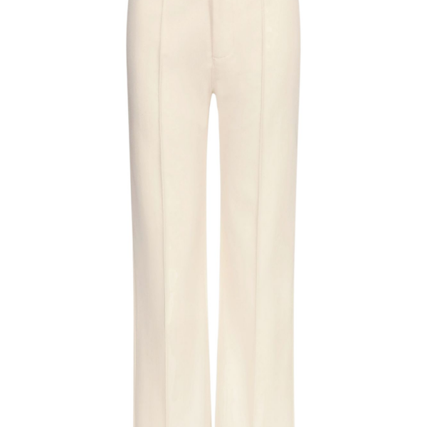Destree Denim Ecru Straight Pants - Destree - Graphic Parisian Fashion - Shop at Luxury Shoes 