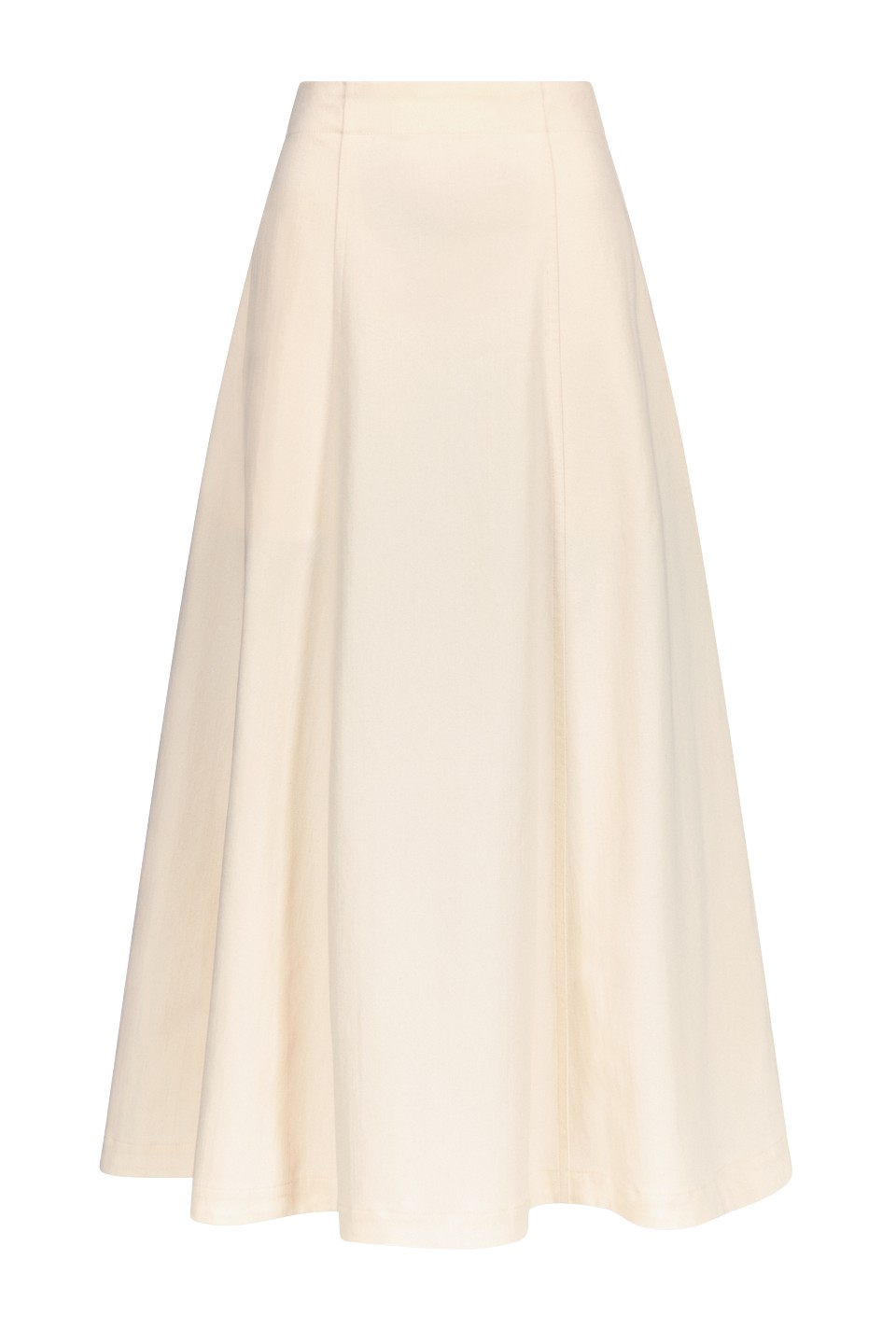 Destree-Ecru-Denim-Midi-Skirt-With-Pockets88961_nobg Destree Ecru Denim Midi Skirt With Pockets - Destree - Graphic Parisian Fashion - Shop at Luxury Shoes