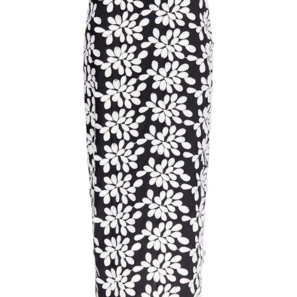 Destree Embroided Pencil Skirt With Floral Details