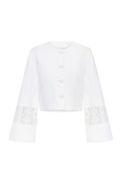 Destree Embroidered Cotton Summer Jacket - Destree - Graphic Parisian Fashion - Shop at Luxury Shoes 