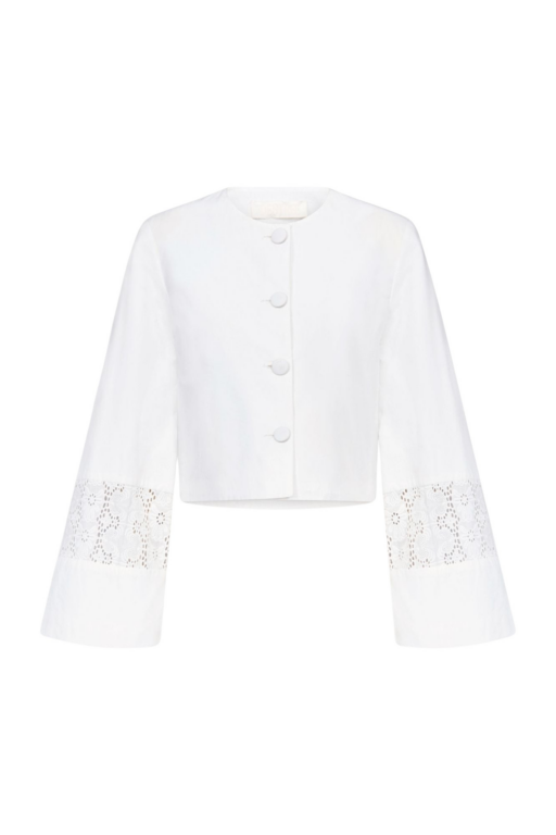 Destree Embroidered Cotton Summer Jacket - Destree - Graphic Parisian Fashion - Shop at Luxury Shoes 
