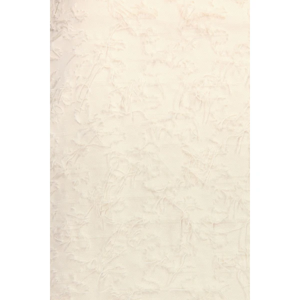 Destree Ivory Textured Maxi Skirt With Fringed Thread Finish - Destree - Graphic Parisian Fashion - Shop at Luxury Shoes 