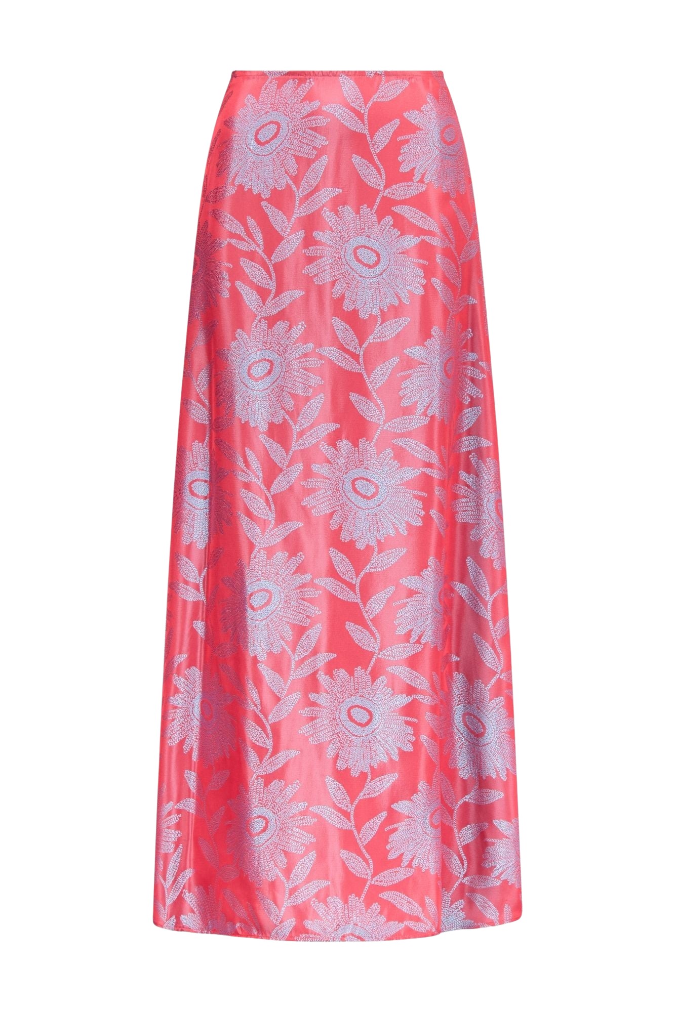 Destree-Jacquard-Satin-Midi-Skirt40588_nobg Destree Jacquard Satin Midi Skirt - Destree - Graphic Parisian Fashion - Shop at Luxury Shoes