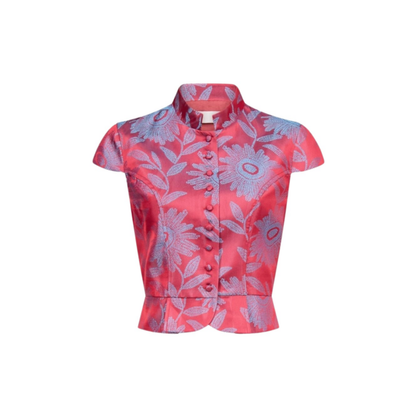 Destree Jacquard Satin Sleeveless Summer Top