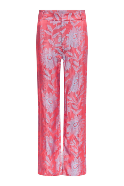 Destree Jacquard Satin Straight Pants - Destree - Graphic Parisian Fashion - Shop at Luxury Shoes 