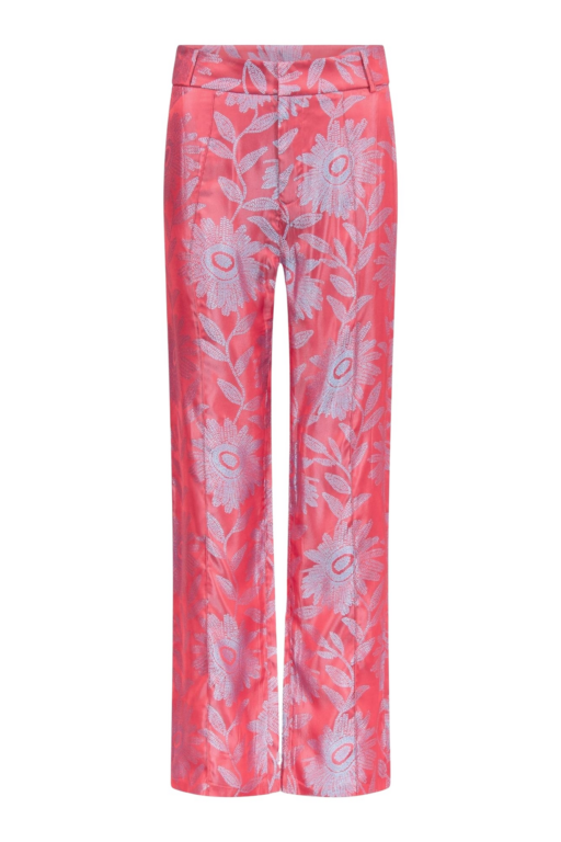 Destree Jacquard Satin Straight Pants - Destree - Graphic Parisian Fashion - Shop at Luxury Shoes 