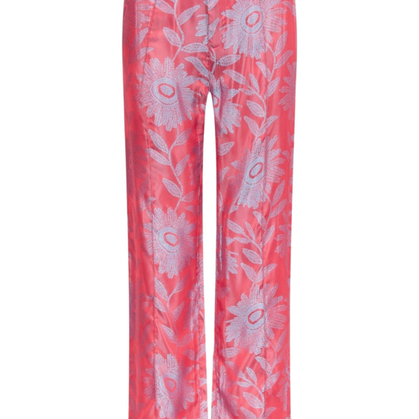Destree Jacquard Satin Straight Pants - Destree - Graphic Parisian Fashion - Shop at Luxury Shoes 