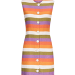 Destree Multicolour Striped Sleeveless Mini Dress - Destree - Graphic Parisian Fashion - Shop at Luxury Shoes 