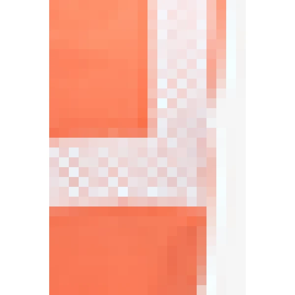 Destree Orange Sleeveless Cropped Cotton Top With Contrast Ribbon - Destree - Graphic Parisian Fashion - Shop at Luxury Shoes 