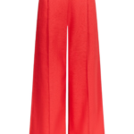 Destree Red Cotton Tailored Pants - Destree - Graphic Parisian Fashion - Shop at Luxury Shoes 