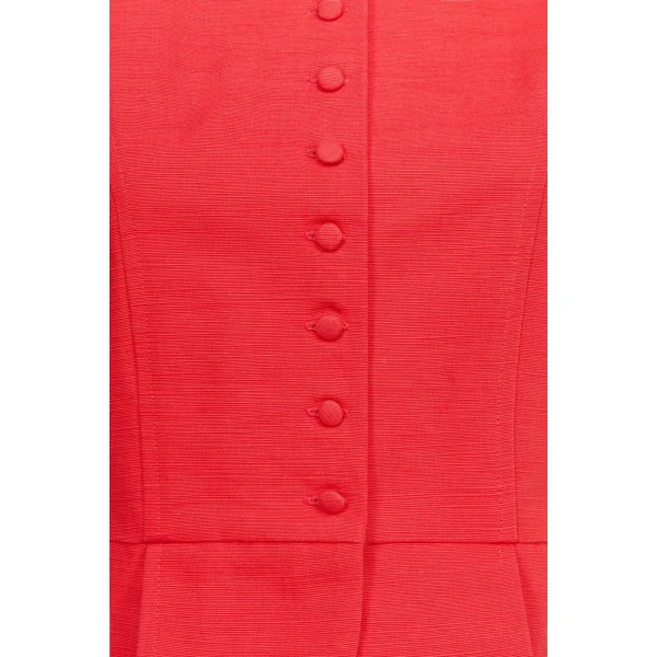 Destree Red Textured Sleeveless Summer Top - Destree - Graphic Parisian Fashion - Shop at Luxury Shoes 