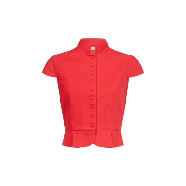 Destree Red Textured Sleeveless Summer Top