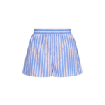 Destree Striped Pleated Cotton Shorts - Destree - Graphic Parisian Fashion - Shop at Luxury Shoes 