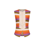 Destree Striped Sleeveless Linen Top - Destree - Graphic Parisian Fashion - Shop at Luxury Shoes 