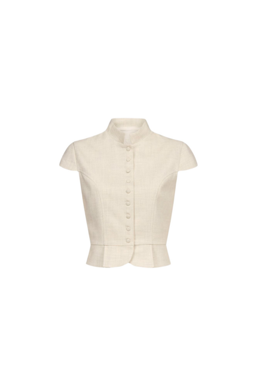 Destree Warm Grey Amoako Summer Sleeveless Top - Destree - Graphic Parisian Fashion - Shop at Luxury Shoes 