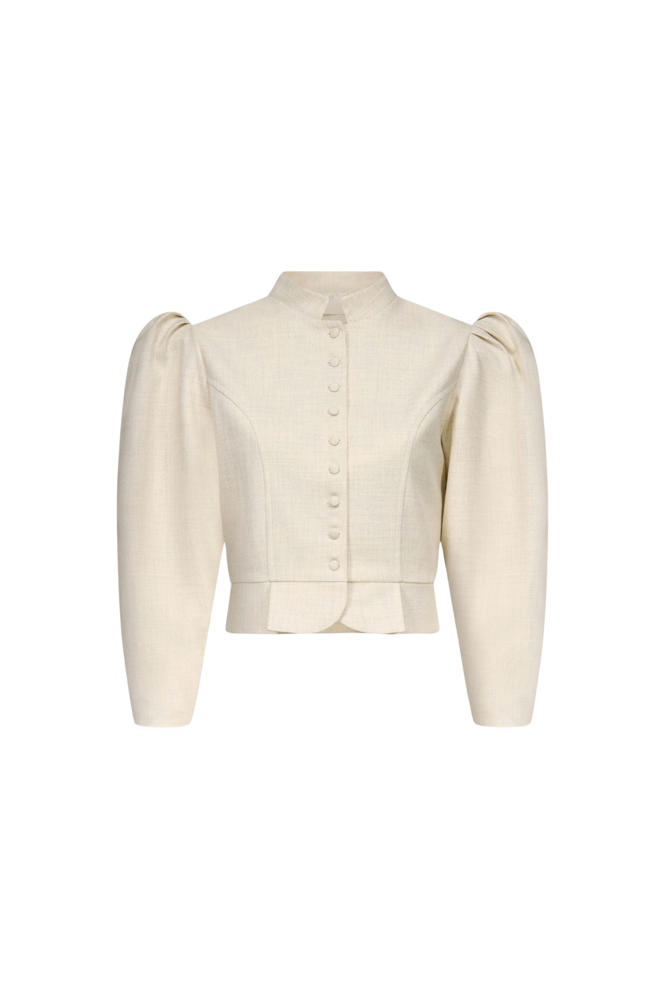 Destree-Warm-Grey-Puff-Sleeve-Jacket37228_nobg Destree Warm Grey Puff Sleeve Jacket - Destree - Graphic Parisian Fashion - Shop at Luxury Shoes