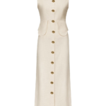 Destree Warm Grey Sleeveless Midi Dress - Destree - Graphic Parisian Fashion - Shop at Luxury Shoes 
